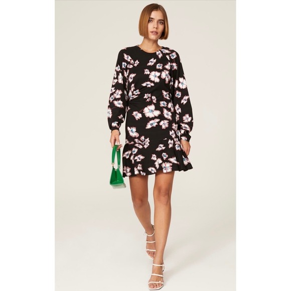 Tanya Taylor Dresses & Skirts - Tanya Taylor Black Floral Noemie Dress Size 2 piling on dress-please look at pic